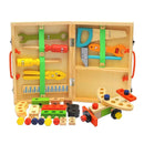 Kit de ferramentas em madeira