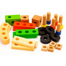 Kit de ferramentas em madeira